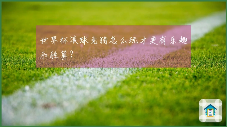 世界杯滚球竞猜怎么玩才更有乐趣和胜算？